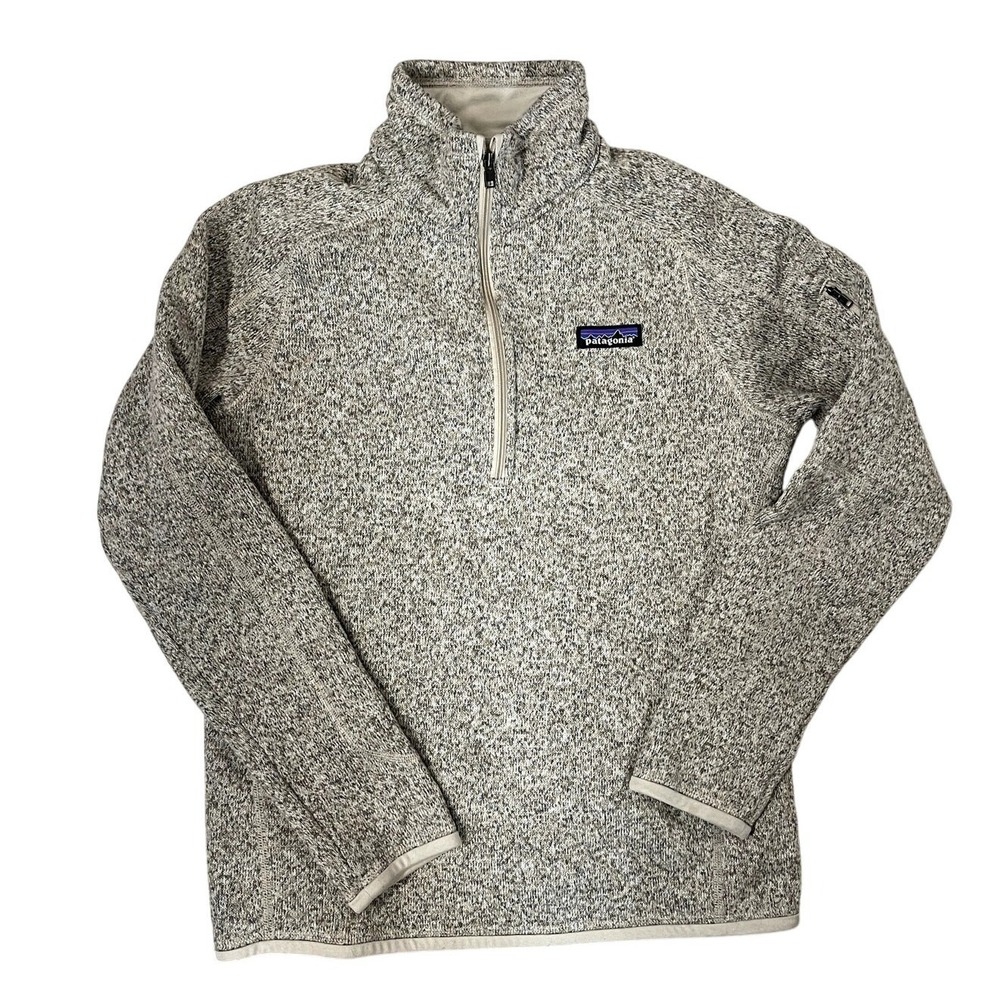 Patagonia Womens Better Sweater 1/4-Zip Gray Pullover 25617 Size S